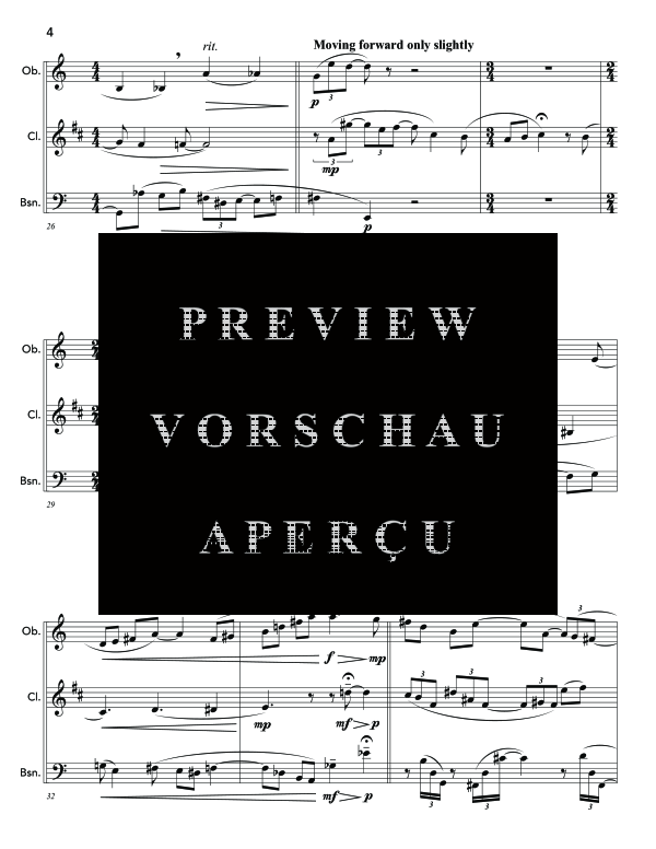Product gallery: Page 10 of 11 I come from where the Lotus Flower blooms, , (woodwind trio oboe, clarinet and bassoon)