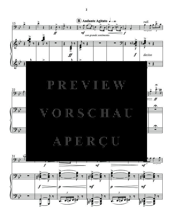 Product gallery: Page 6 of 9 Tu, tu, piccolo iddio!, , (trombone and piano)