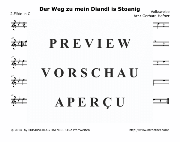 Product gallery: Page 9 of 11 Der Weg zu mein Diandl is Stoanig, , (woodwind and brass)