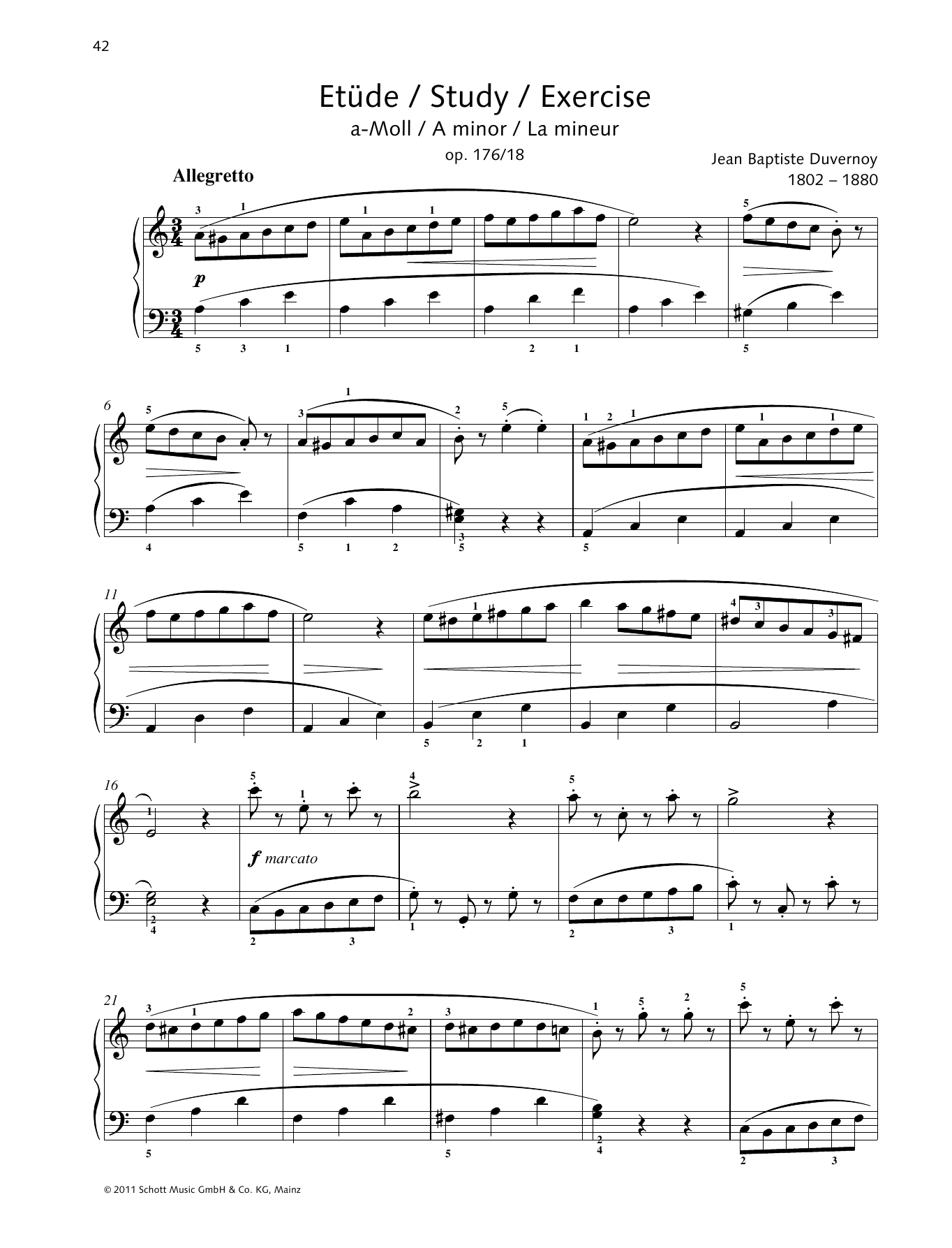 Product gallery: Page 1 of 1 Study A minor, Jean-Baptiste Duvernoy