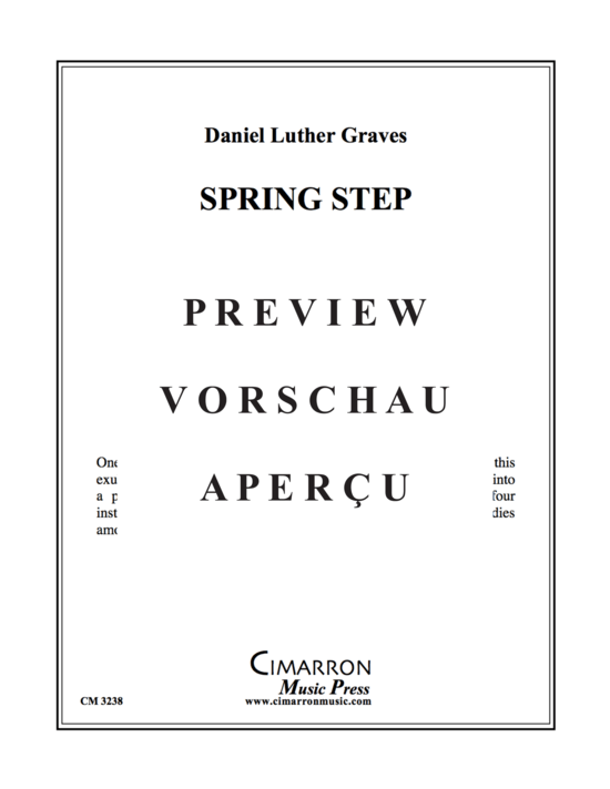 Product gallery: Page 2 of 21 Spring Step , , (Woodwind Quartet)