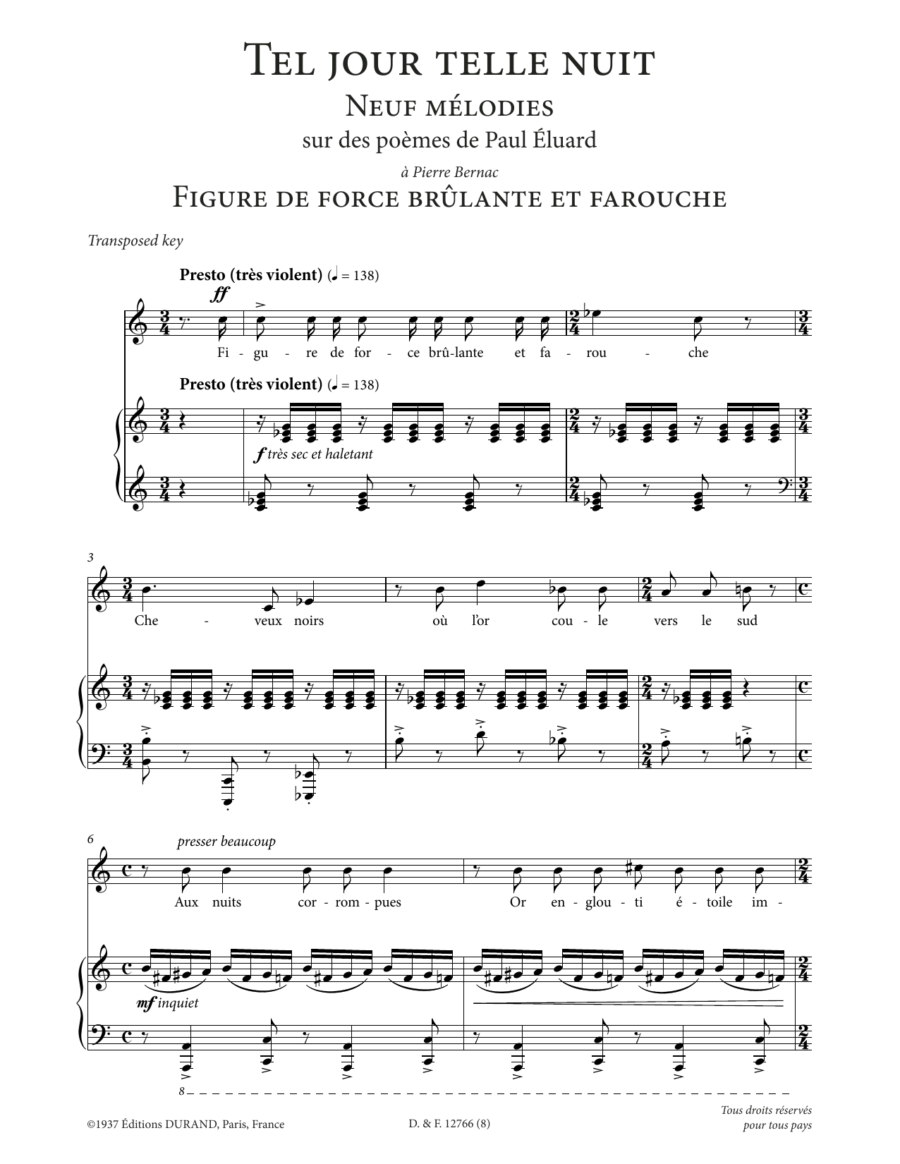 Produktbild zu: Figure de force brulante et farouche (Low Voice)