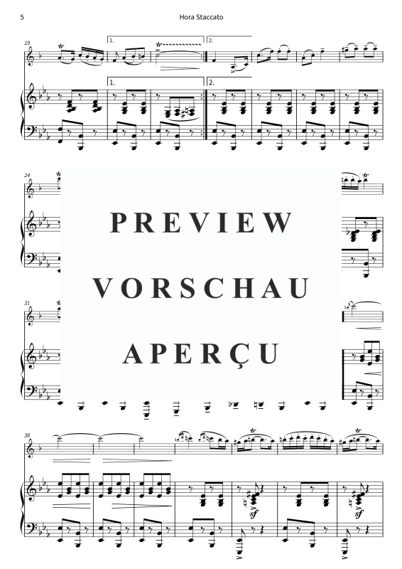 gallery: Hora Staccato, , (Klarinette in B und Klavier)