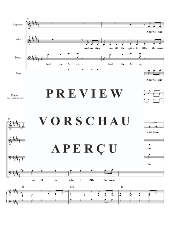 gallery: Feel the Fire, , Gemischter Chor SATB a cappella