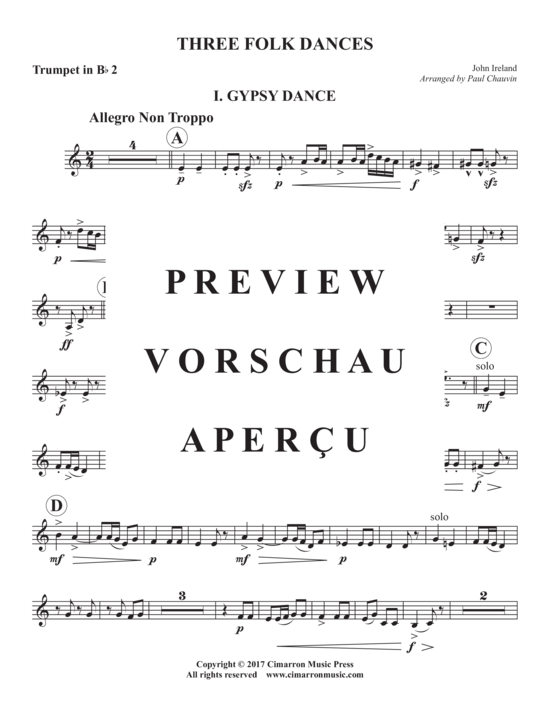 Produktgalerie: Seite 18 von 21 Three Folk Dances , , (Blechbläserquintett)