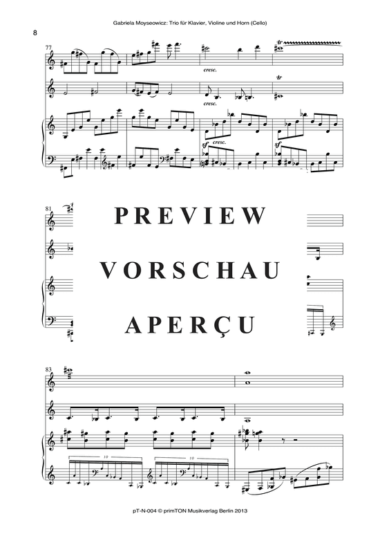 Product gallery: Page 13 of 21 TRIO, , piano, violin and horn/cello