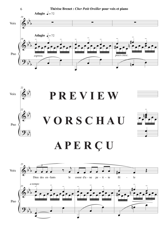 Product gallery: Page 7 of 10 Cher Petit Oreiller , , (voice + piano)