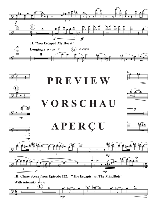 Product gallery: Page 18 of 21 The Amazing Adventures of "The Escapist" , , (Trombone ensemble)