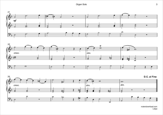 gallery: Largo (Rinaldo: Arie der Almirena) , ,  (Orgel Solo)