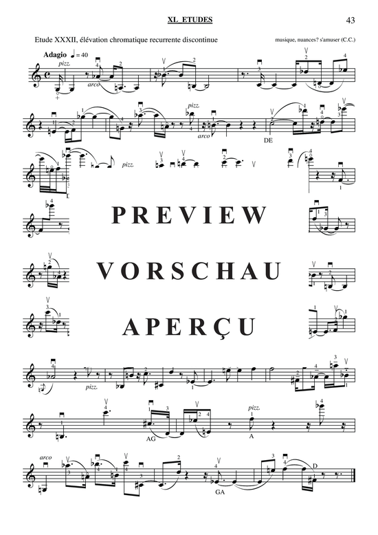 gallery: 40 Études for Violin , , (Geige Solo)
