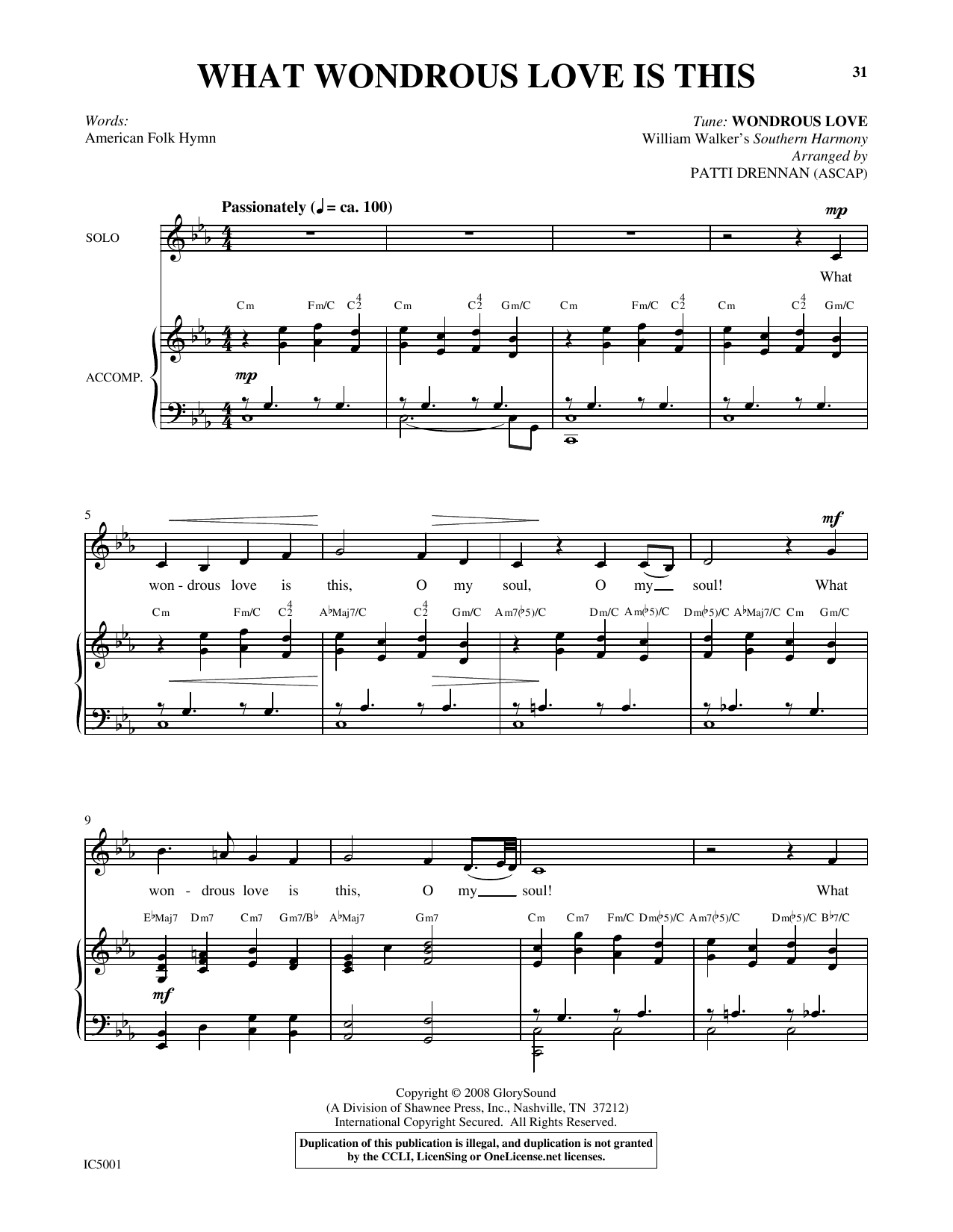 Produktgalerie: Seite 1 von 1 What Wondrous Love Is This, Patti Drennan, Gesang, Klavier