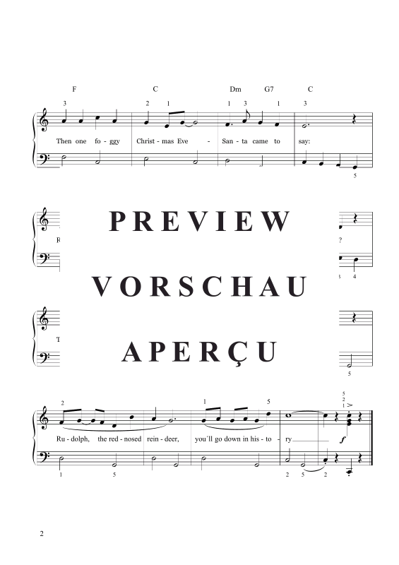 Product gallery: Page 3 of 3 Rudolph The Red-Nosed Reindeer , , (Piano easy C major)