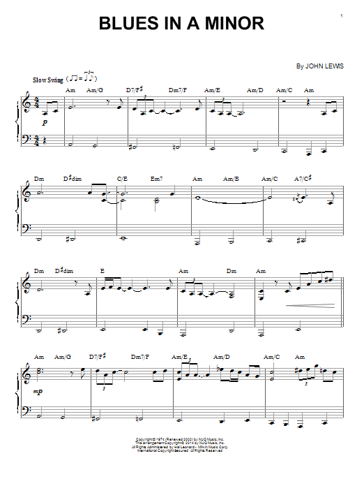 Produktbild zu: Blues In A Minor