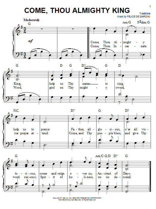 Produktbild zu: Come, Thou Almighty King