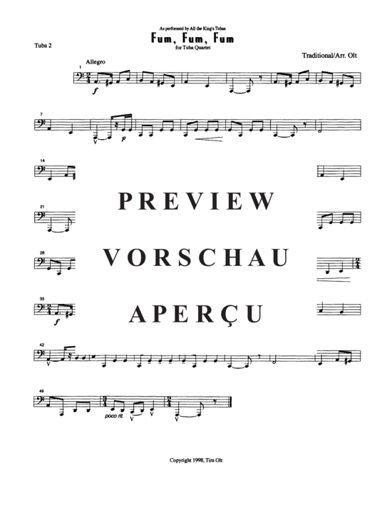 Product gallery: Page 8 of 8 Fum Fum Fum , , (Tuba Quartett EETT)