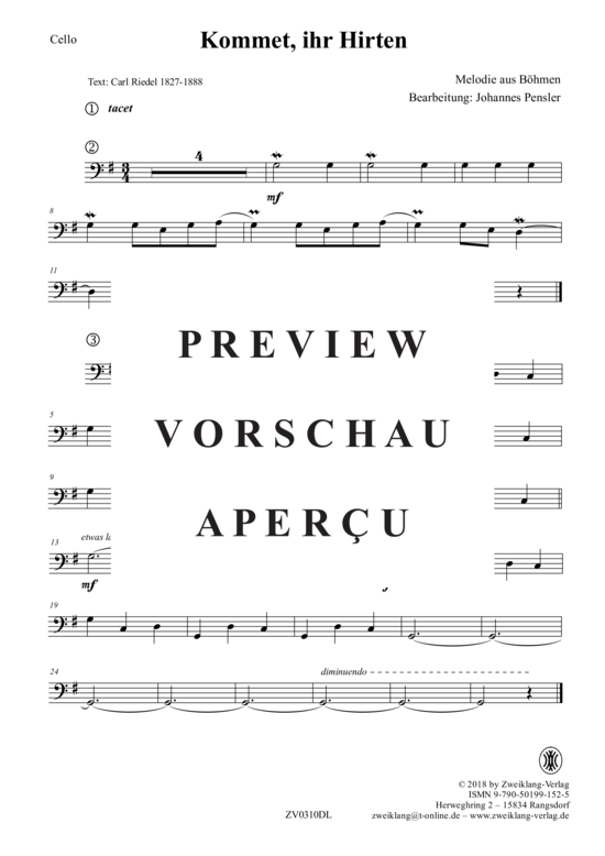 gallery: Kommet, ihr Hirten , , (Gesang, Violoncello + Orgel)