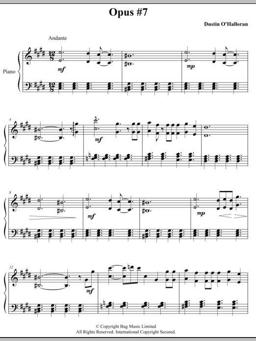 Product gallery: Page 1 of 1 Opus 7, Dustin O'Halloran