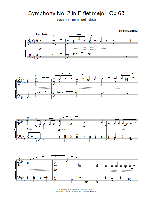 Produktbild zu: Symphony No.2 In E Flat Major, Op.63 (second movement - slow)