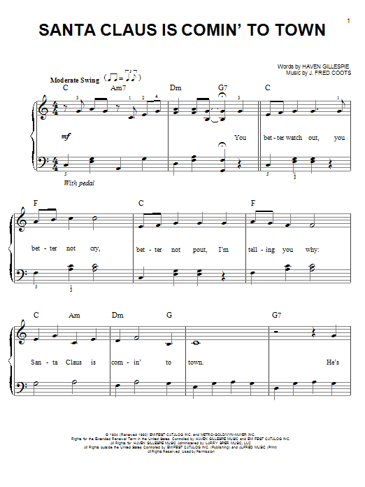 Produktbild zu: Santa Claus Is Comin' To Town