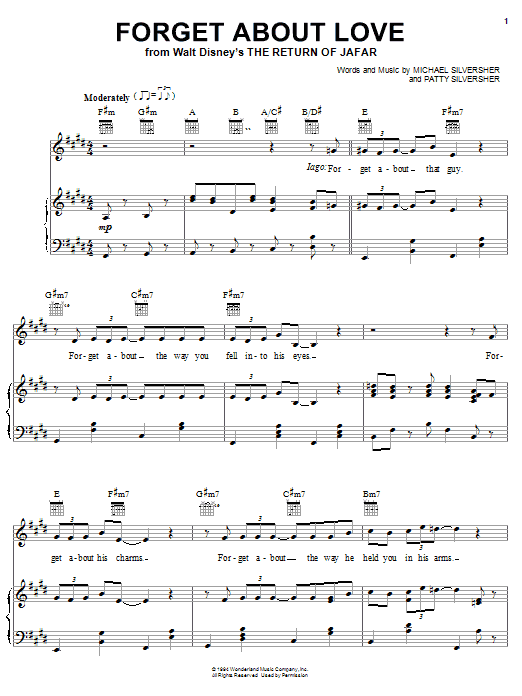 Produktbild zu: Forget About Love (from The Return of Jafar)
