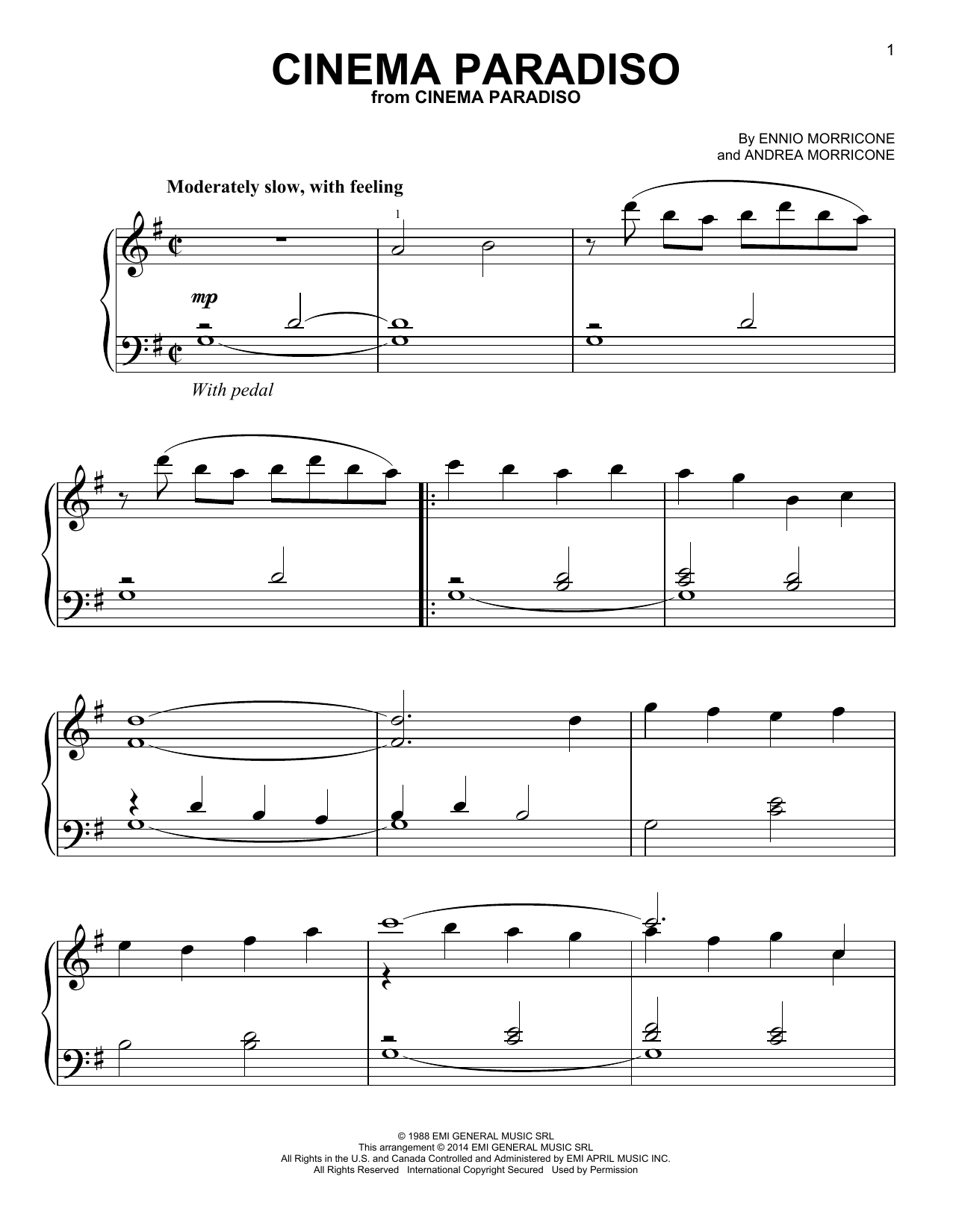 Produktgalerie: Seite 1 von 1 Cinema Paradiso, Ennio Morricone, Klavier