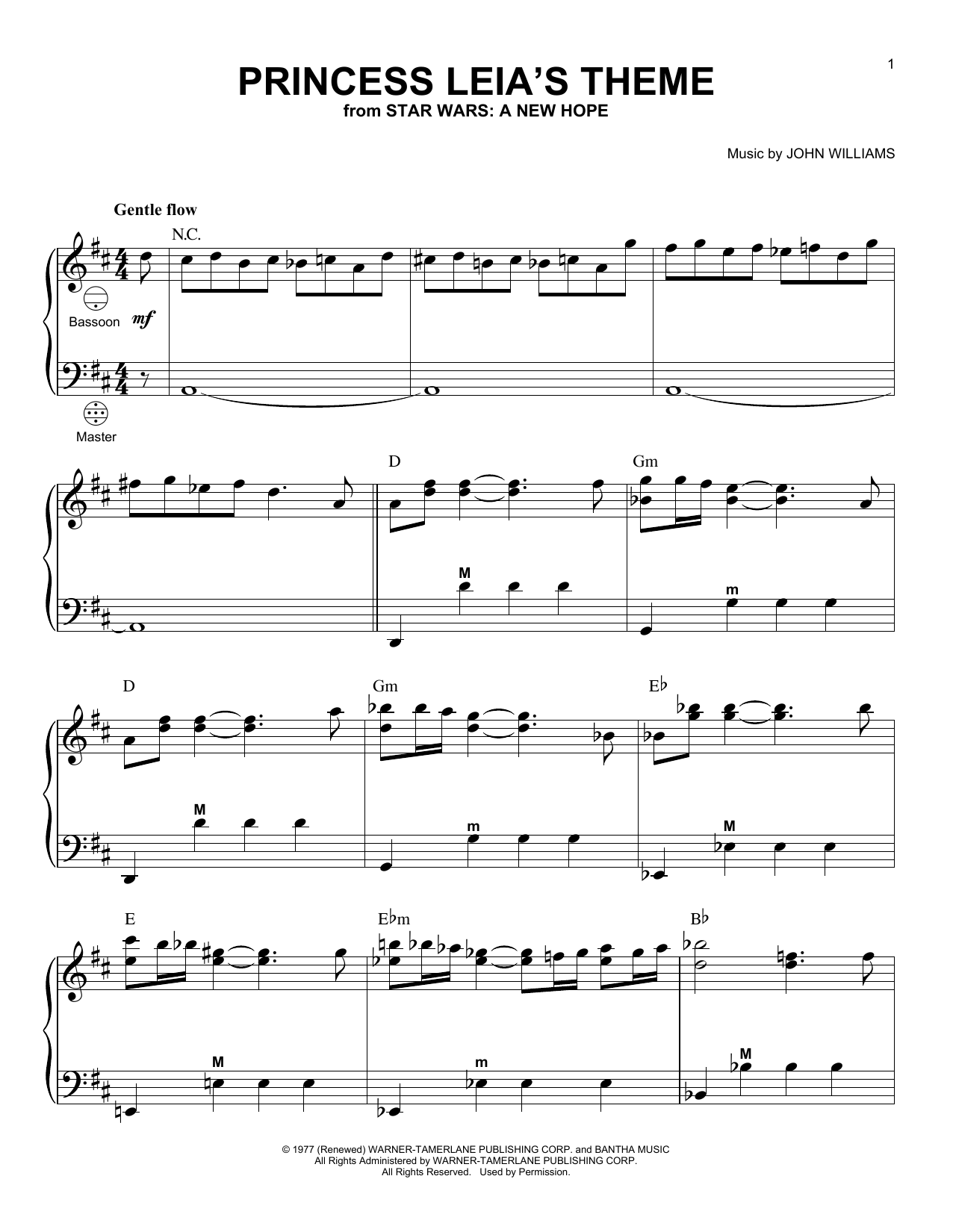 Product gallery: Page 1 of 1 Princess Leia's Theme, John Williams