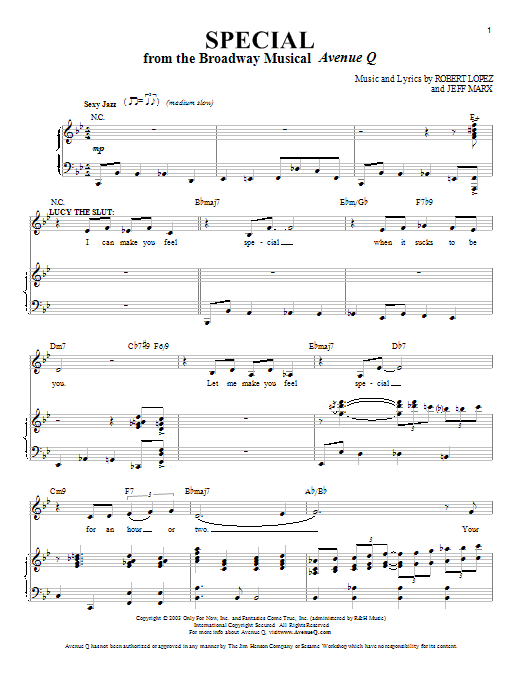 Produktbild zu: Special (from Avenue Q)