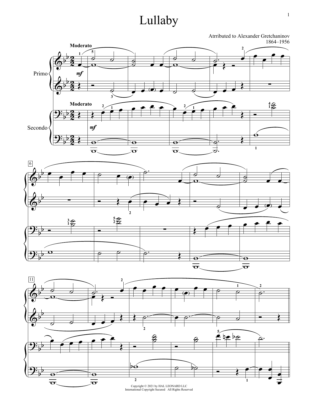Produktbild zu: Lullaby