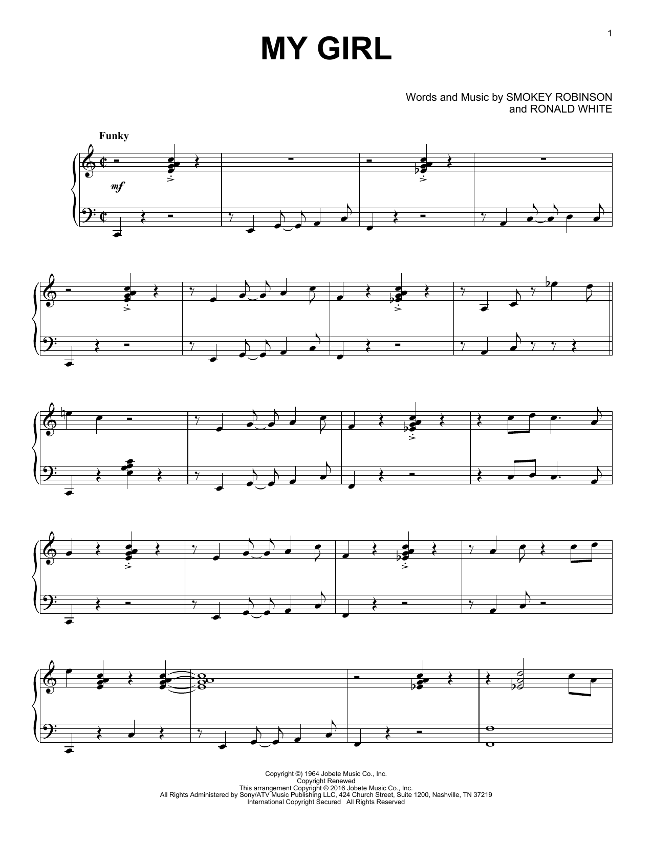 Product gallery: Page 1 of 1 My Girl [Jazz version], The Temptations