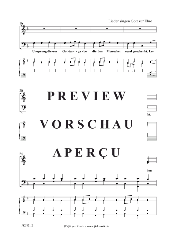 Product gallery: Page 3 of 11 Lieder singen, Gott zur Ehre aus Sinfonie Nr.9 / An die Freude , , (piano + voice/instrument)