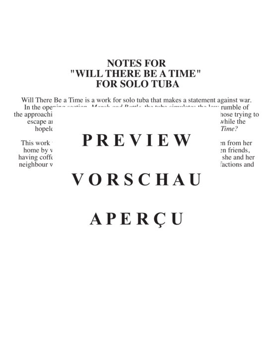 Product gallery: Page 4 of 8 Will There Be A Time , , (Tuba Solo)