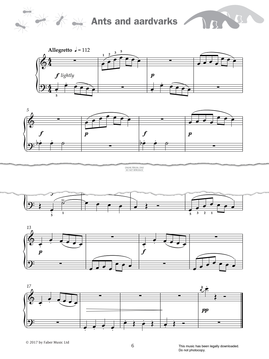 Produktgalerie: Seite 1 von 1 Ants and aardvarks (from 'Improve Your Sight-Reading! A Piece a Week Piano Grade 3'), Paul Harris, Klavier