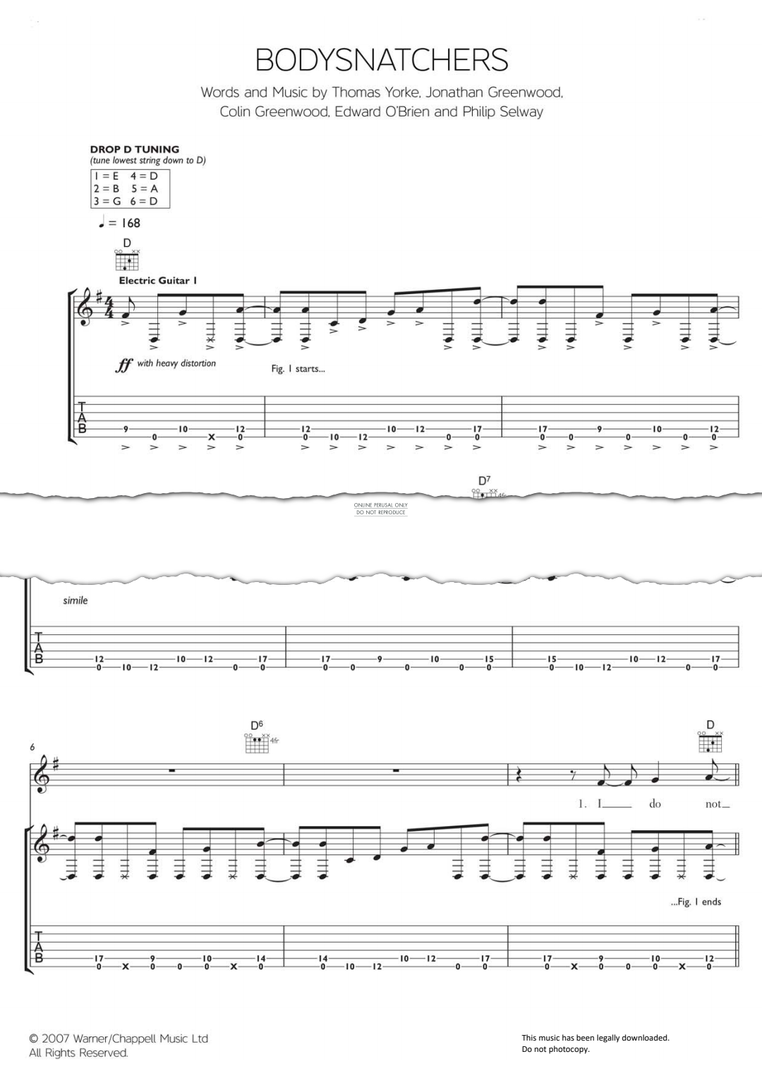 Product gallery: Page 1 of 1 Bodysnatchers, Radiohead
