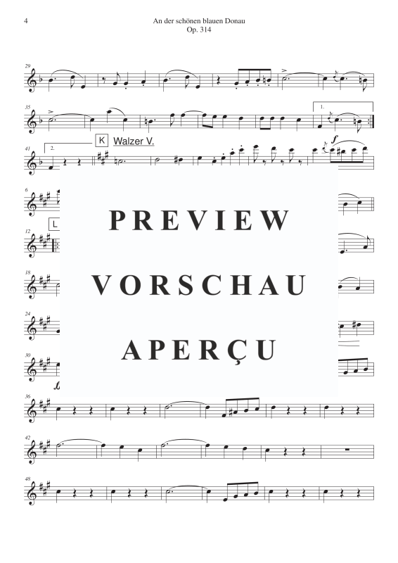 Produktgalerie: Seite 6 von 11 An der schönen blauen Donau, , Saxophonquintett SATTB