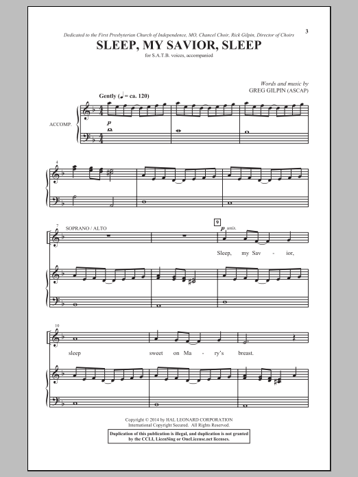 Produktbild zu: Sleep, My Savior, Sleep