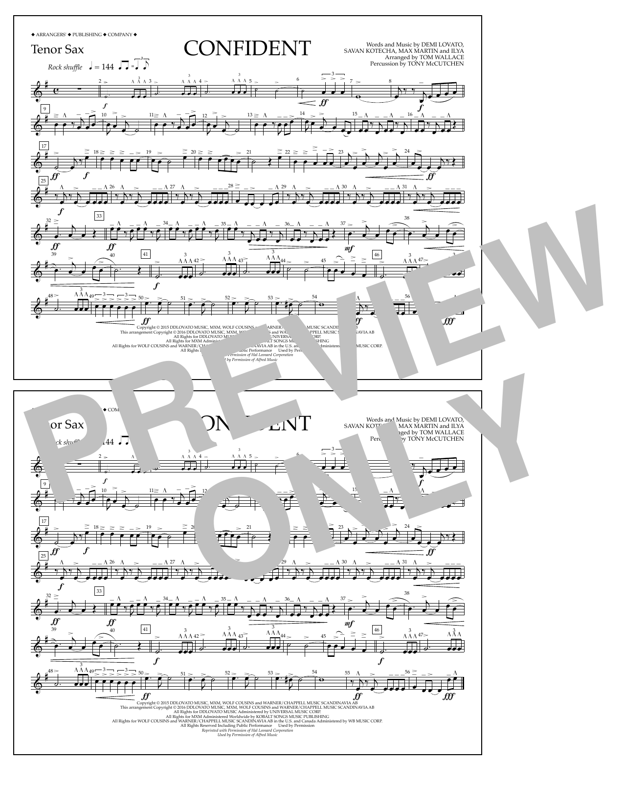 Produktbild zu: Confident - Tenor Sax