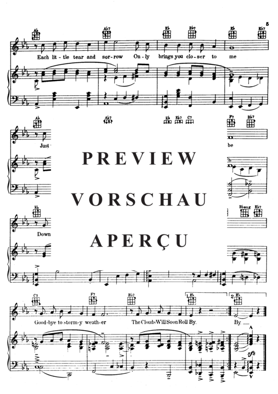 Produktgalerie: Seite 7 von 8 The Clouds Will Soon Roll By , Popular Standard, Klavier und Gesang