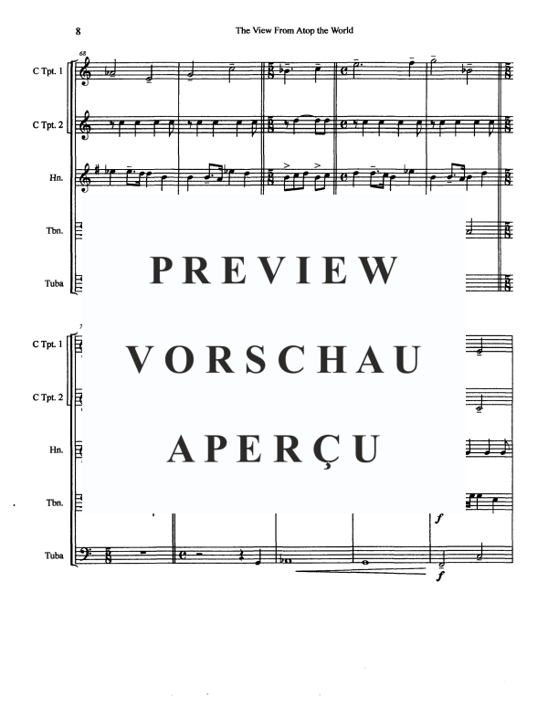 Produktgalerie: Seite 11 von 11 The View From Atop the World, , Blechbläserquintett