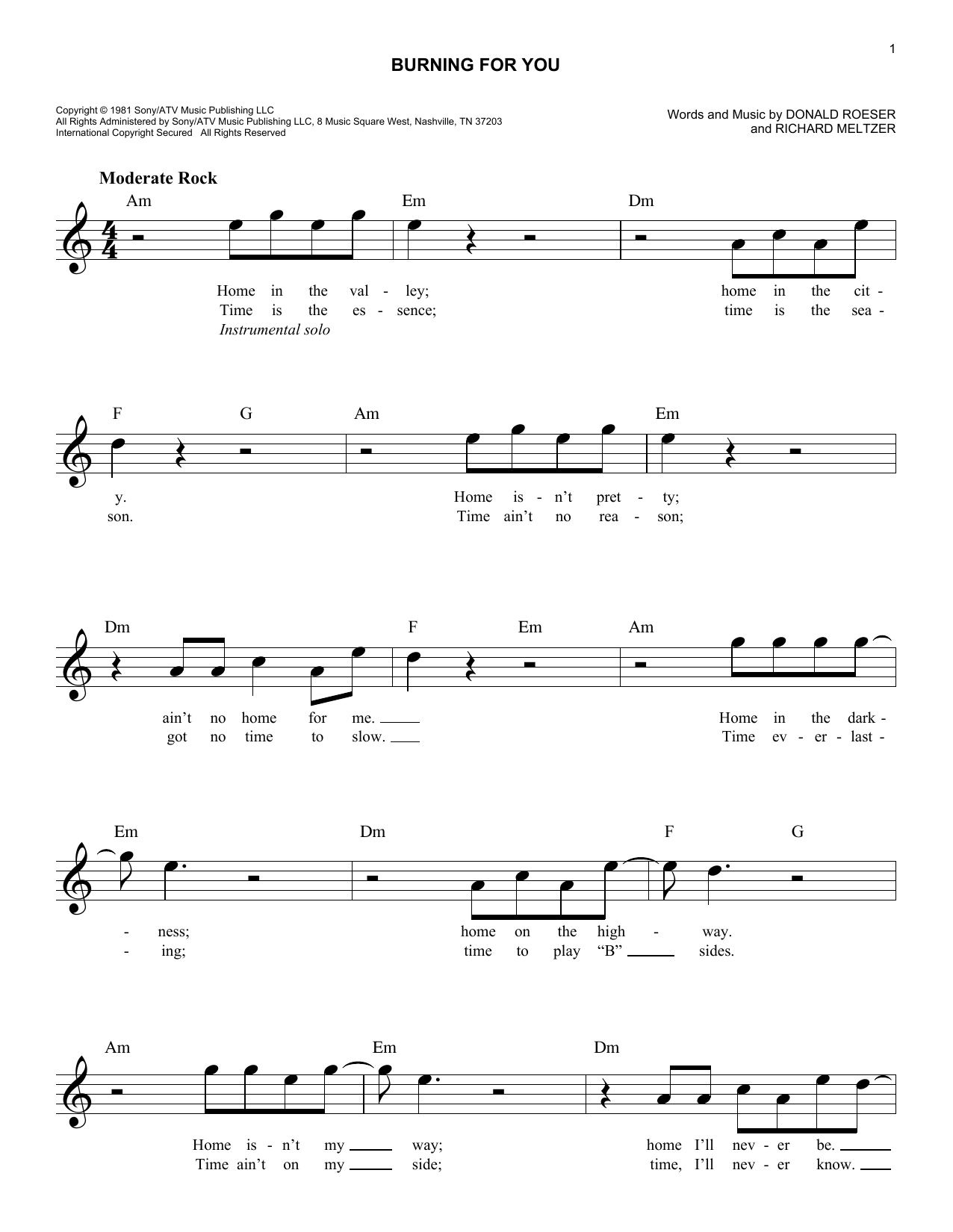 Produktbild zu: Burning For You