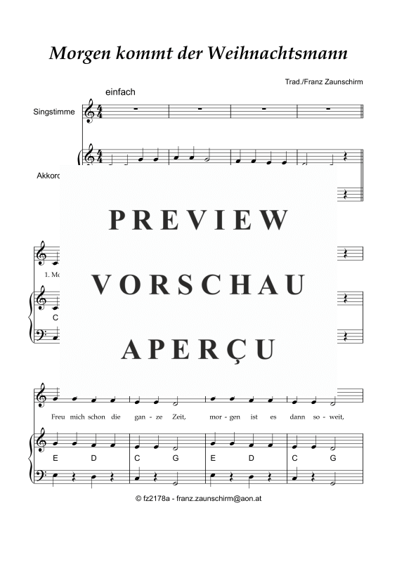 Product gallery: Page 2 of 5 Morgen kommt der Weihnachtsmann, , Accordion and vocals