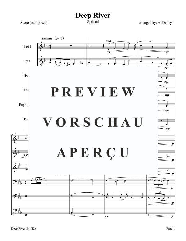 Produktgalerie: Seite 3 von 11 Deep River, , BlechblÀser Sextett
