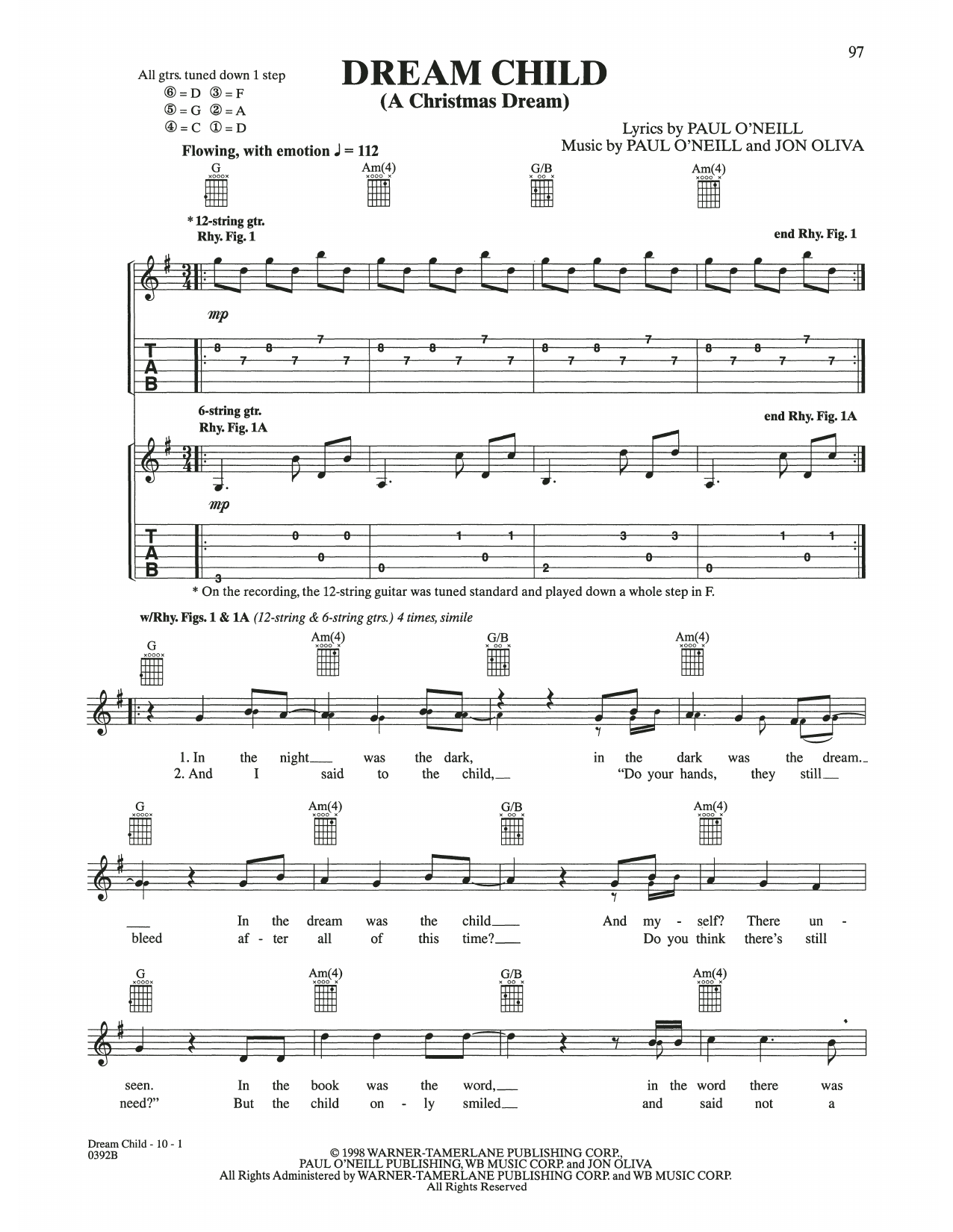 Product gallery: Page 1 of 1 Dream Child (A Christmas Dream), Trans-Siberian Orchestra