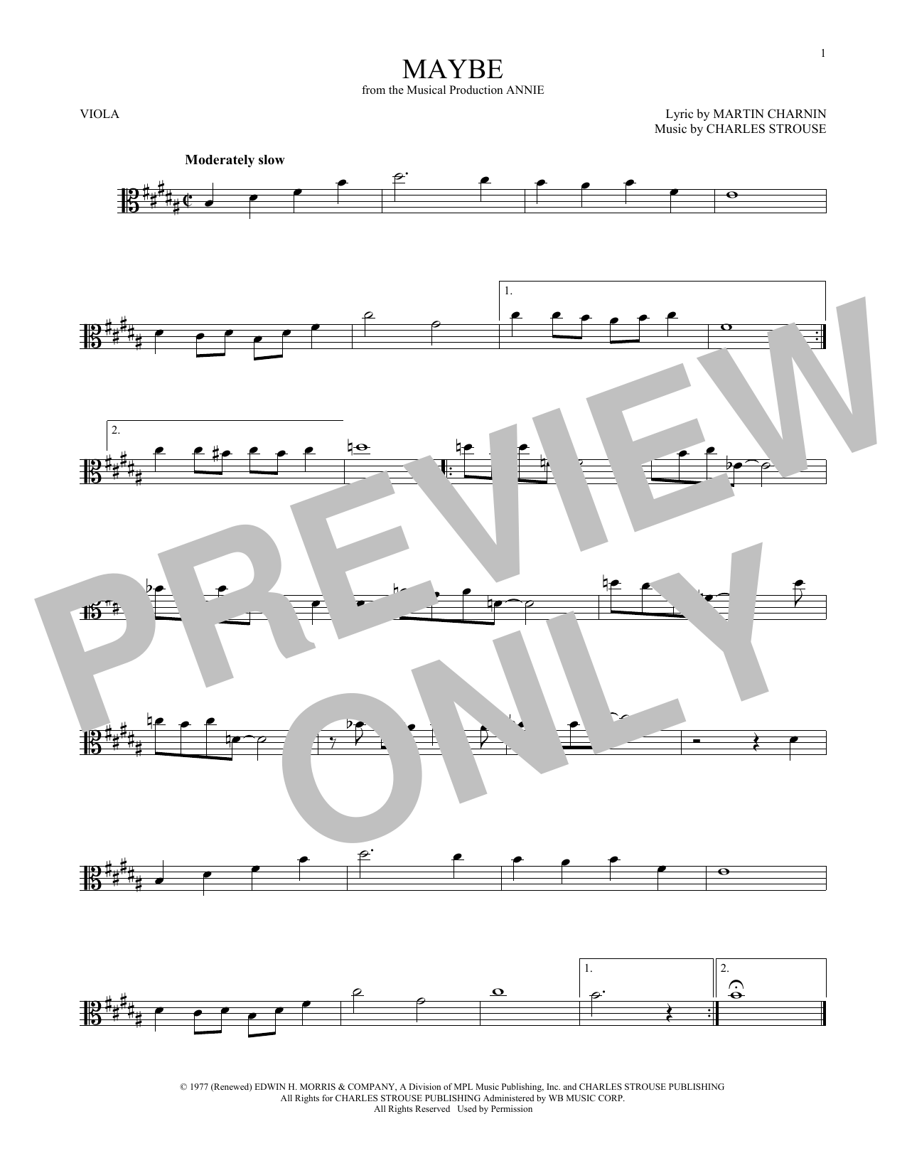 Product gallery: Page 1 of 1 Maybe, Charles Strouse