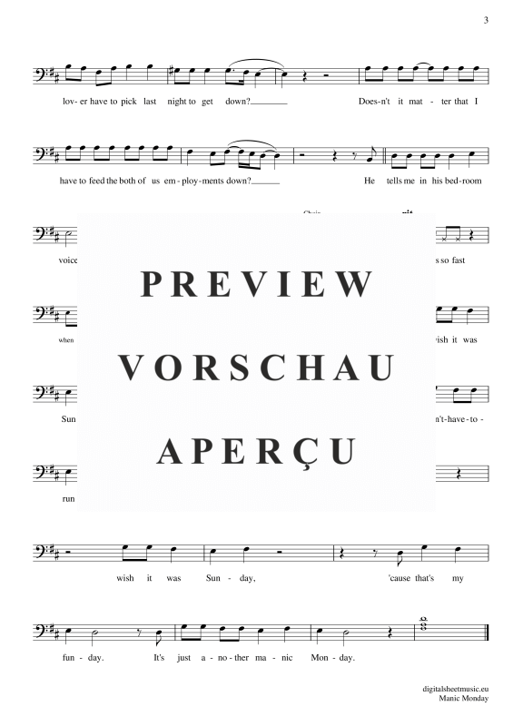 Produktgalerie: Seite 4 von 4 Manic Monday, Bangles, (Violoncello)