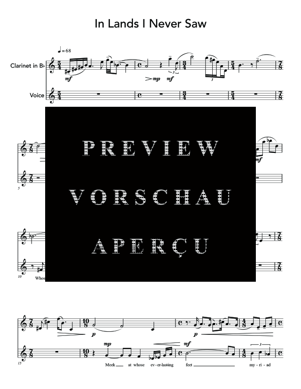 Produktgalerie: Seite 8 von 11 Five Poems of Emily Dickinson, , (Gesang und Klarinette)