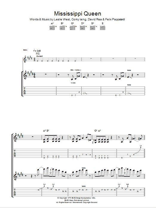 Produktgalerie: Seite 1 von 1 Mississippi Queen, Mountain, Gitarre