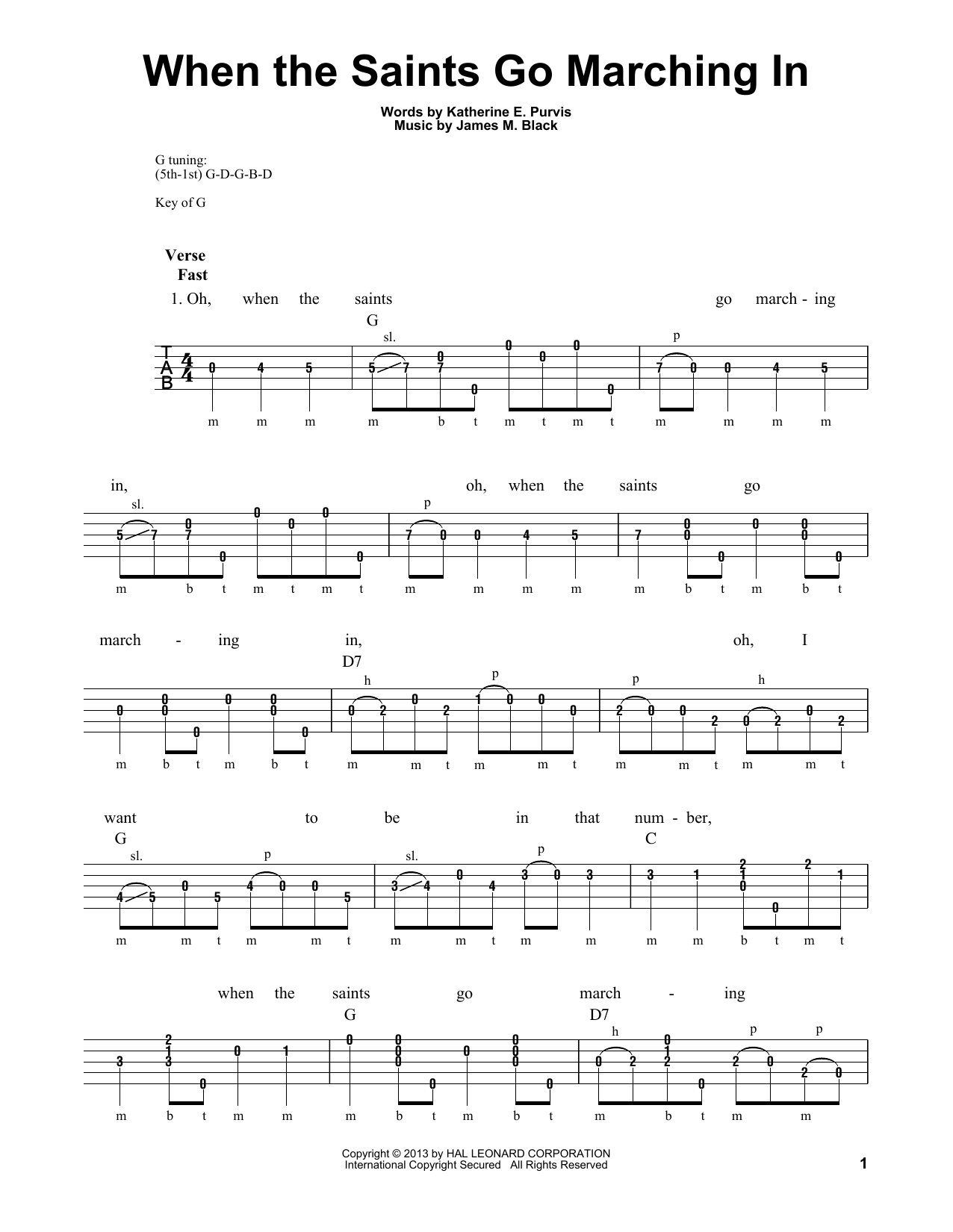 Produktgalerie: Seite 1 von 1 When The Saints Go Marching In, Michael Miles, Banjo