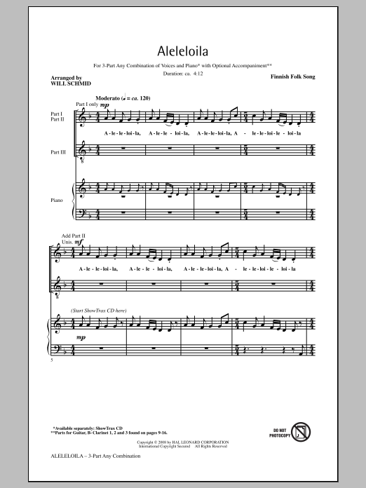Produktgalerie: Seite 1 von 1 Alleleloila, Will Schmid, Chor