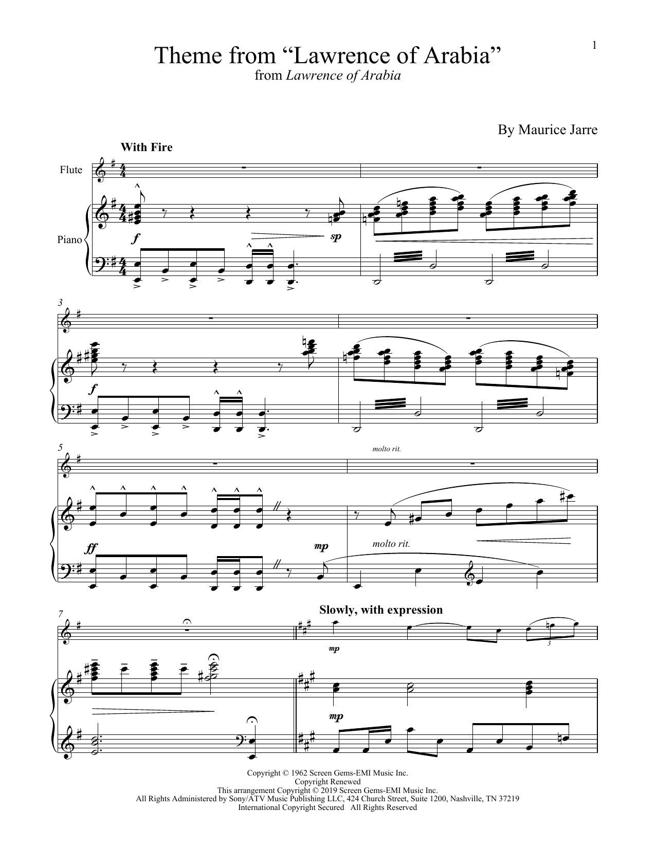 Produktbild zu: Theme From "Lawrence Of Arabia"