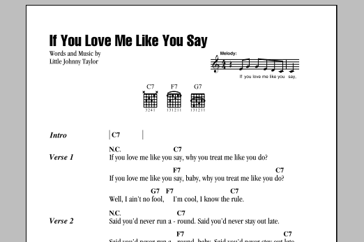 Product picture to: If You Love Me Like You Say